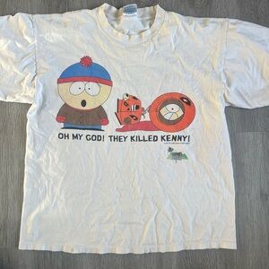 Vintage South Park Cartoon Graphic T-Shirt 1997